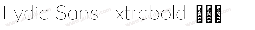 Lydia Sans Extrabold字体转换